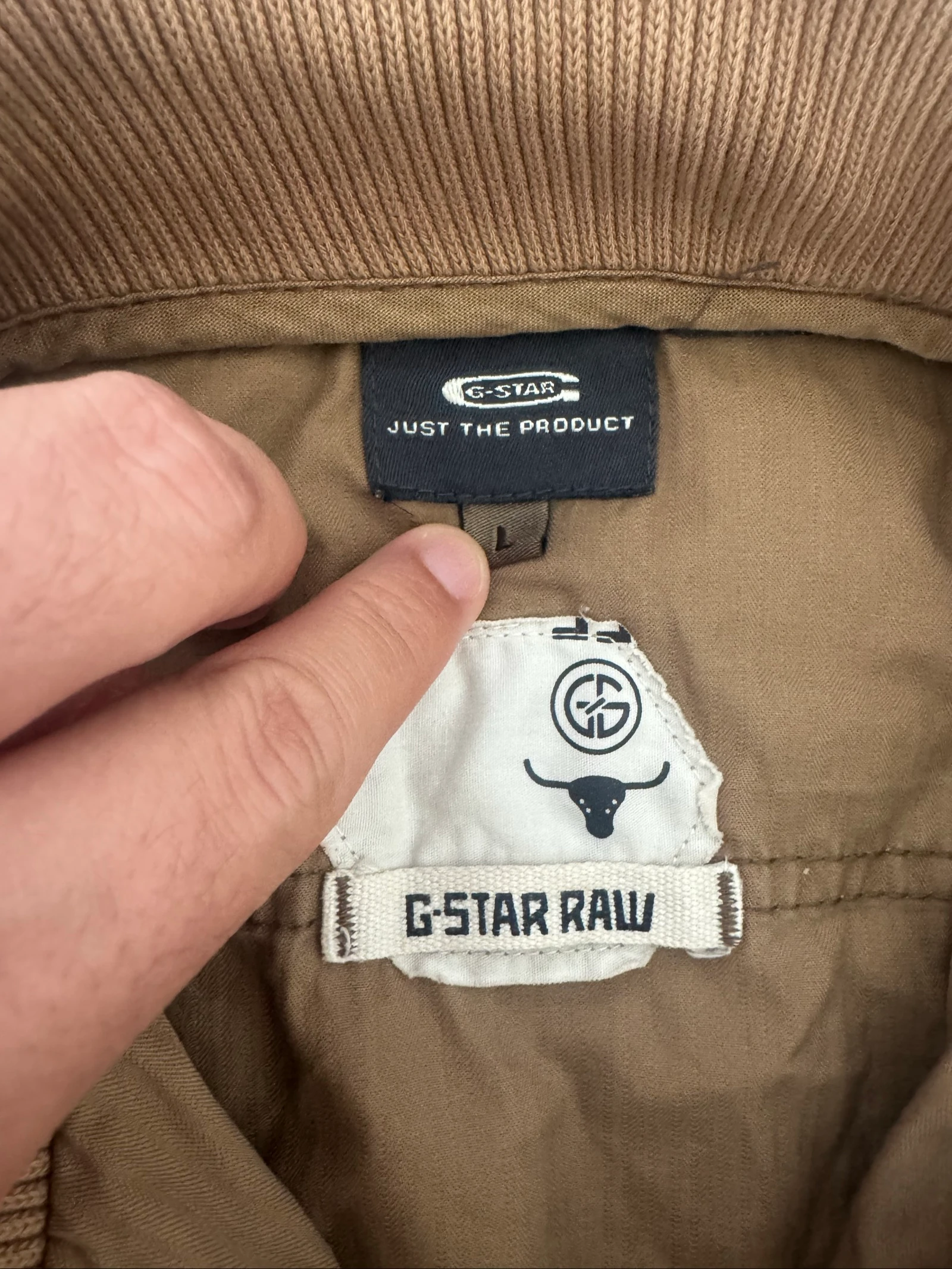 G-Star RAW Officer Delta Military Field Jacket Brown Utility Cotton Vintage L – photo 4